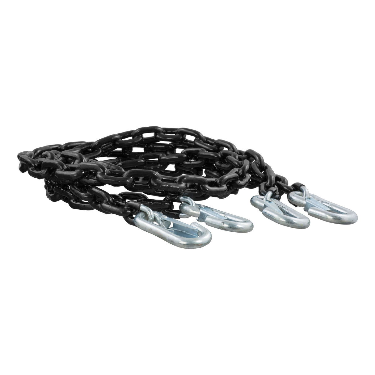 Curt - 65" Safety Chains with 2 Snap Hooks Each (5,000 lbs, Vinyl-Coated, 2-Pack) - 19749
