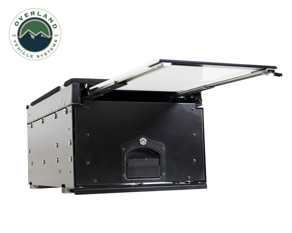 Overland Vehicle Systems - Camping Cargo Box With Slide Out Drawer & Working Station - 21010201