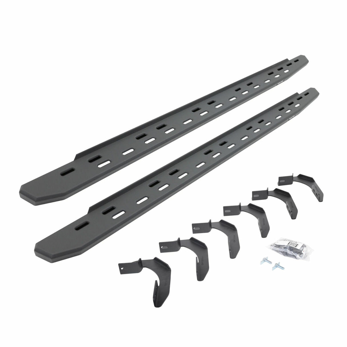 Go Rhino 69612680SPC - RB30 Slim Line Running Boards with Mounting Bracket Kit - Textured Black