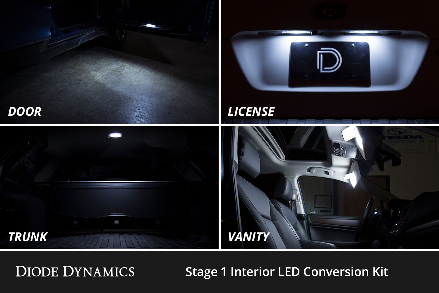 Diode Dynamics - Interior LED Kit for 2003-2009 Toyota 4Runner, Cool White Stage 1 - DD0631