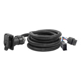 Curt - 10' Custom Wiring Extension Harness (Adds 7-Way RV Blade to Truck Bed) - 56001