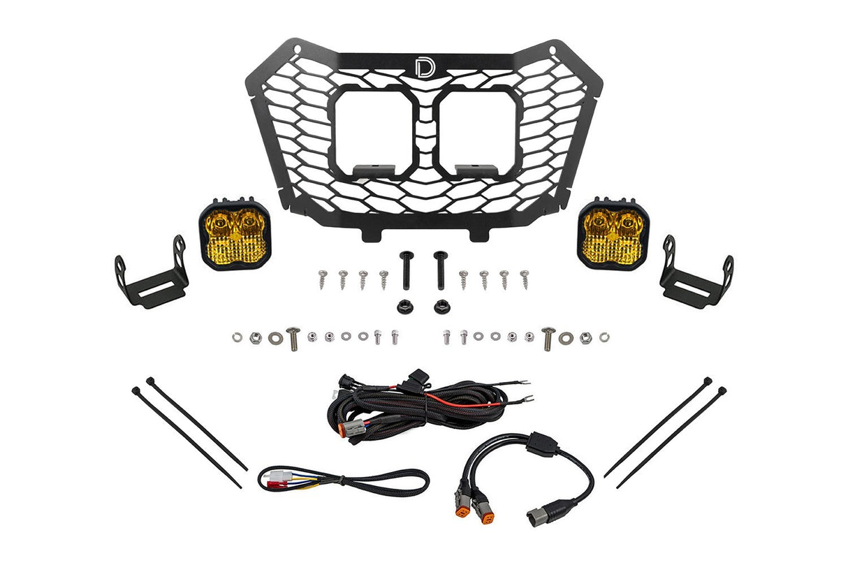 Diode Dynamics - Stage Series LED Grille Kit for 2022-2024 Honda TalonPro Yellow Combo - DD7904