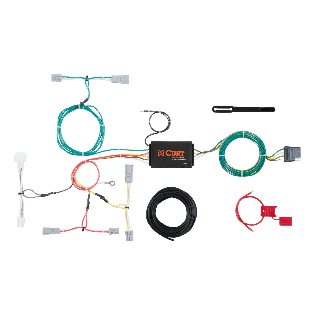 Curt - Custom Wiring Harness, 4-Way Flat Output, Select Honda Accord Sedan - 56299