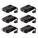 CURT 511466 TriFlex NEXT Proportional Inertia Electric Trailer Brake Controllers, Fully Adjustable, Low Profile, 2-4 Axles, Plug-and-Play - 6-Pack