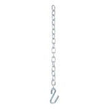 Curt - 27" Safety Chain with 1 S-Hook (7,000 lbs, Clear Zinc) - 80300