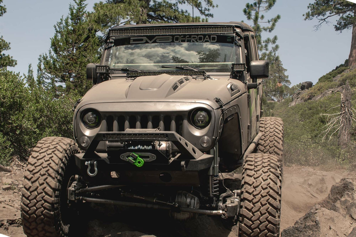 DV8 Offroad - Jeep JK Heat Dispersion Hood - HDMB07-02