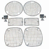 Rugged Ridge - Rugged Ridge 11236.01 Stone Guard Kit, Black; 97-06 Jeep Wrangler TJ/LJ - 11236.01