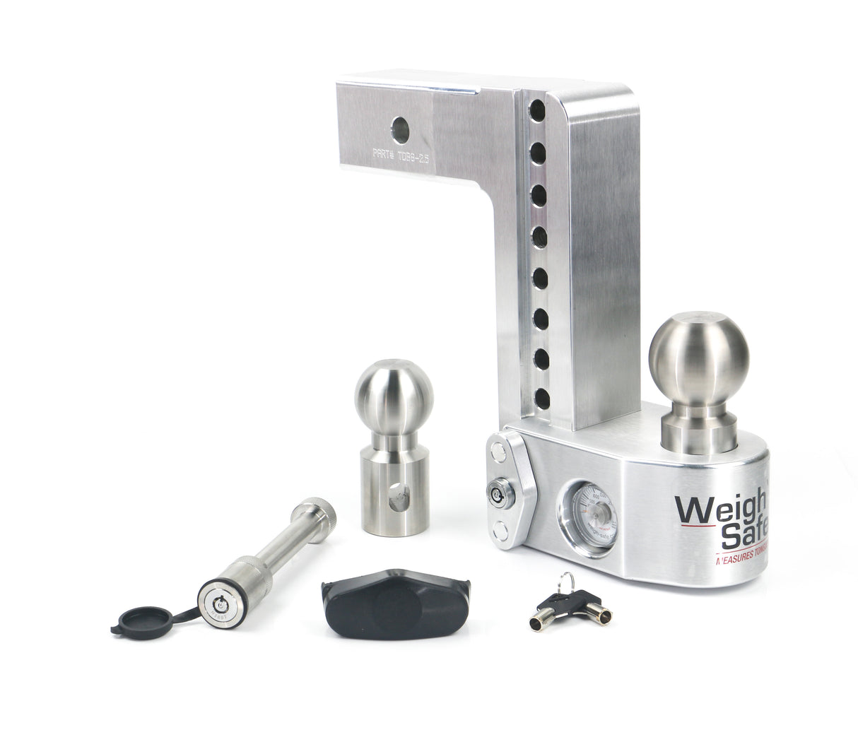 Weigh Safe - 8" Drop Hitch with 2.5" Shank Keyed Alike WS05 Included