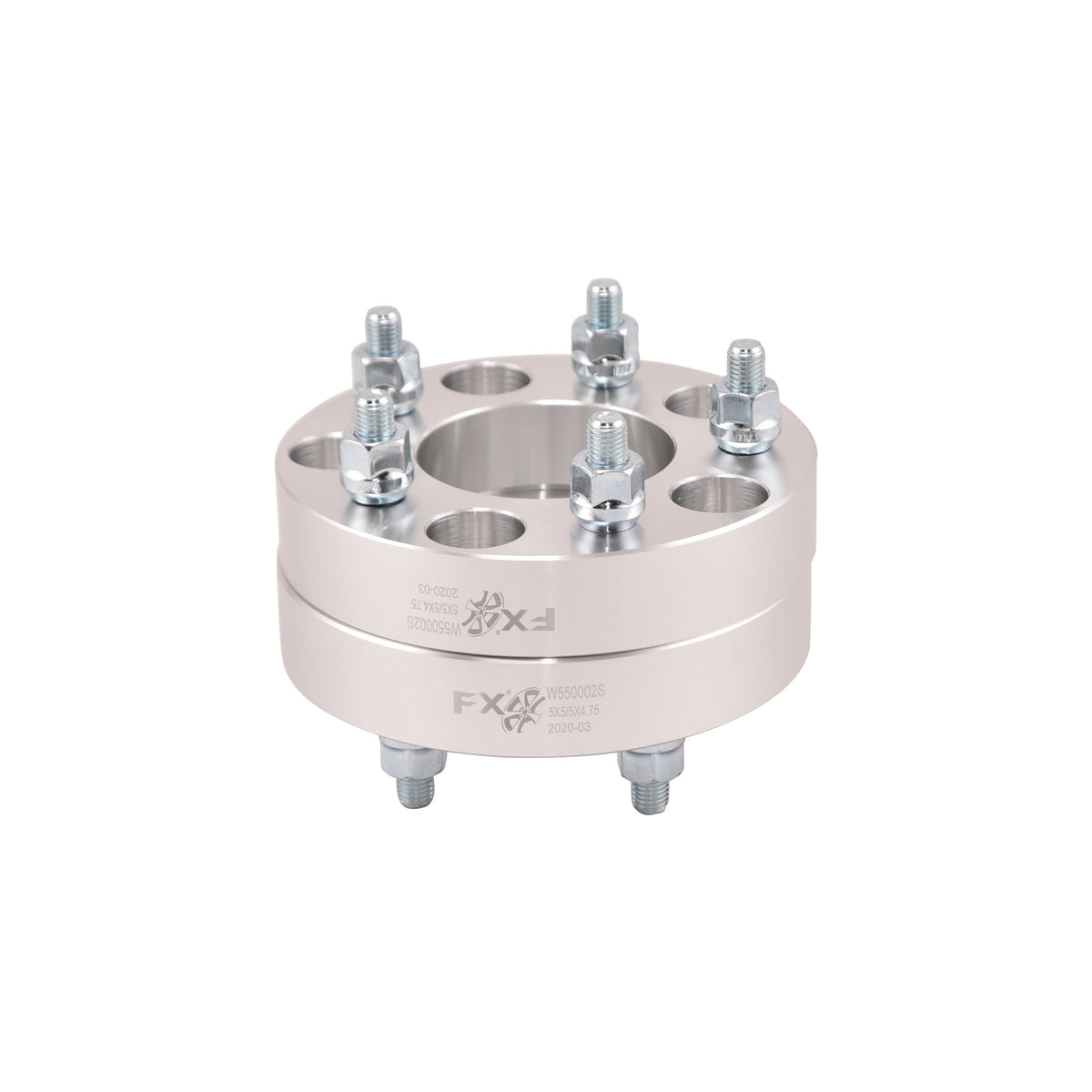TrailFx - 5X127 - 5X120 Silver Anodized Wheel Adapter (W550002S)