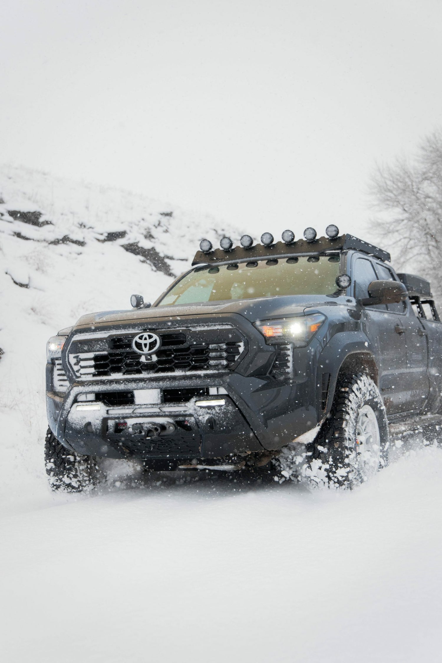 Prinsu - Toyota Tacoma Original Prinsu Roof Rack | 2024-2025 - Light Bar Cutout - 400-000-010-069