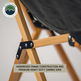 Overland Vehicle Systems - Kick It Camp Chair - Wood Base & Storage Bag - 30100041