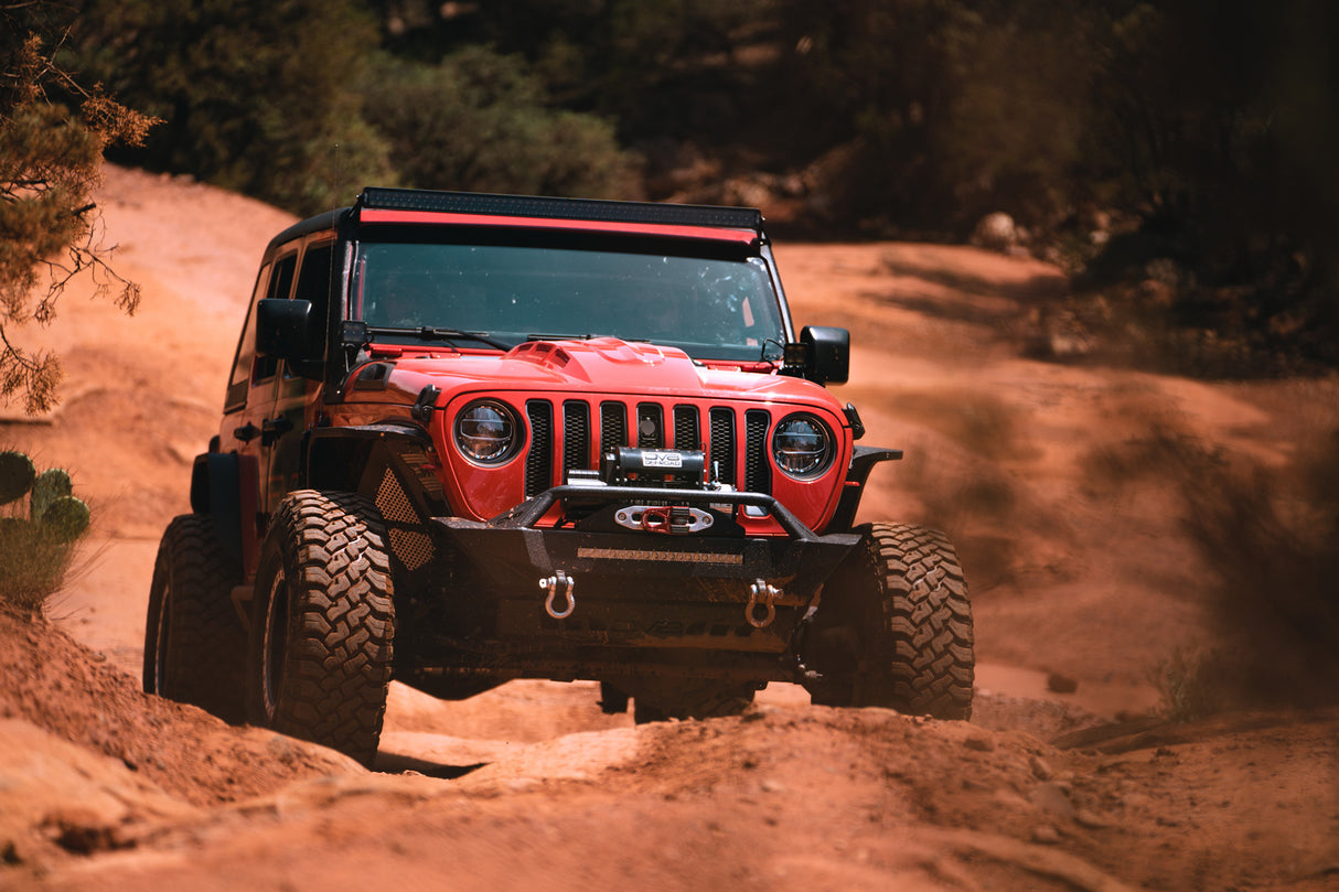DV8 Offroad - Jeep JL & JT LED Headlights Chrome - HLCJL-01