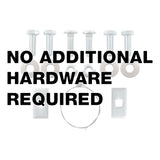 Curt - Universal Weld-On Trailer Hitch, 2" Receiver (18" to 43" Frames, 11-1/2" Drop) - 15902