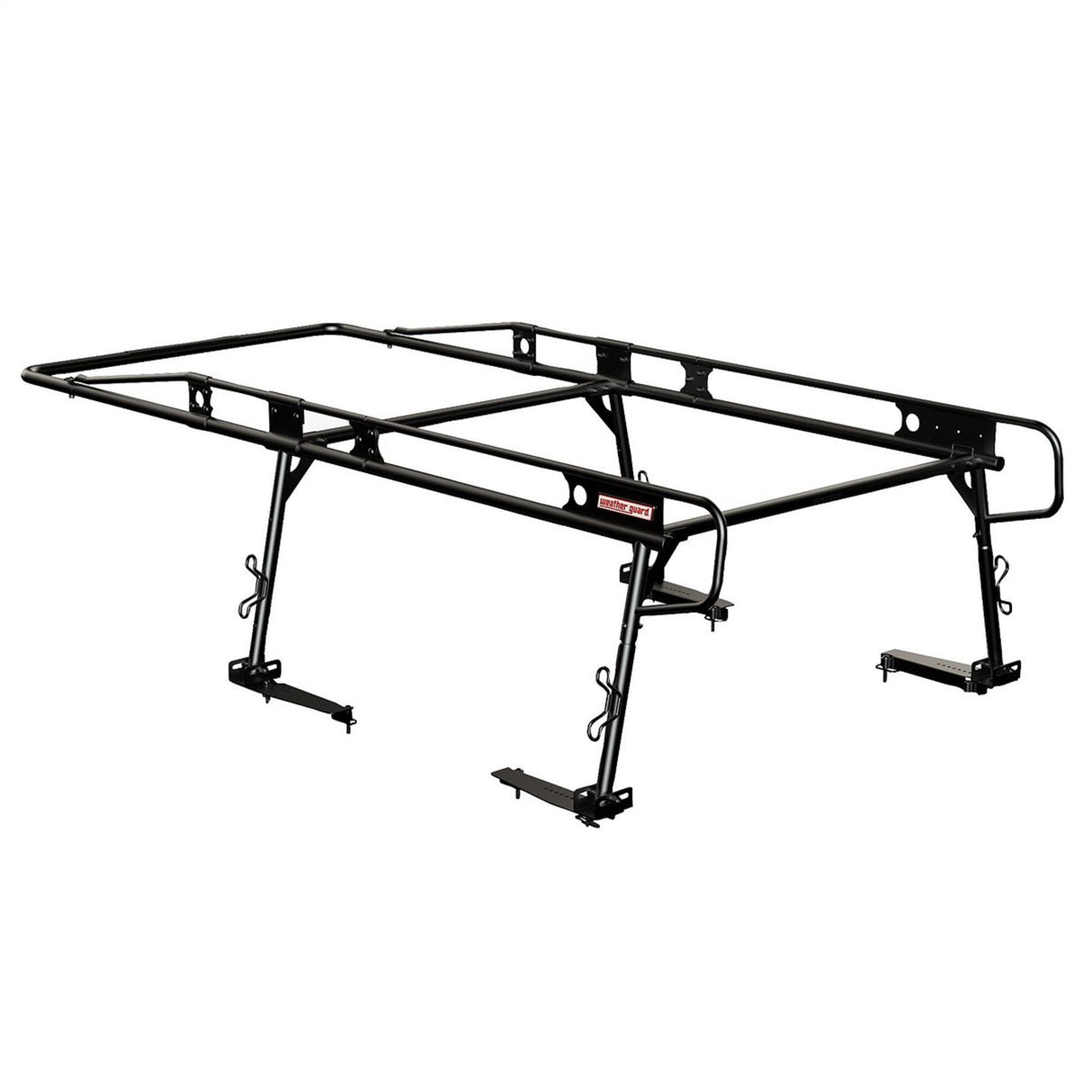 Weather Guard - Compact Steel Truck Rack - 1,000 Lbs, Matte Black Finish, Truck Rack - 1345-52-02