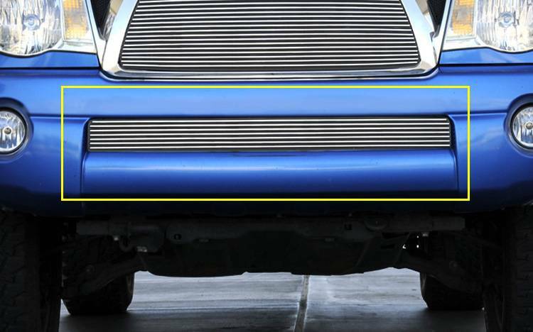 T-Rex Grilles - 1 Pc Horizontal Aluminum Billet Bumper Grille Overlay - 25895