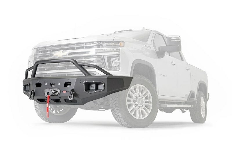 Warn - ASCENT HD BUMPER CHEVY 2500/3500 WITH PRERUNNER GUARD - 107006