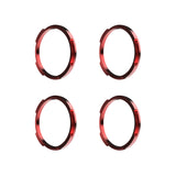 KC HiLiTES 30579 KC Bezel Ring KC FLEX ERA BAR Red 4PC