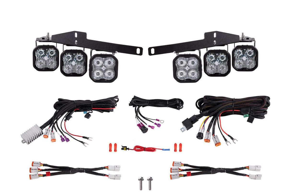 Diode Dynamics - SS3 LED Fog Light Kit for 2017-2020 Ford Raptor, White Max - DD7360