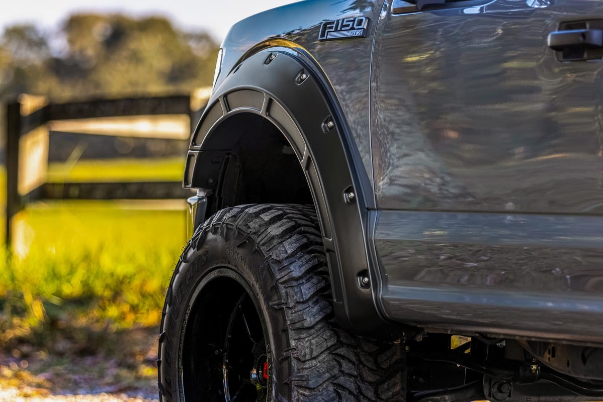 Rough Country A-F11811-Z1 Defender Pocket Fender Flares - A-F11811-Z1