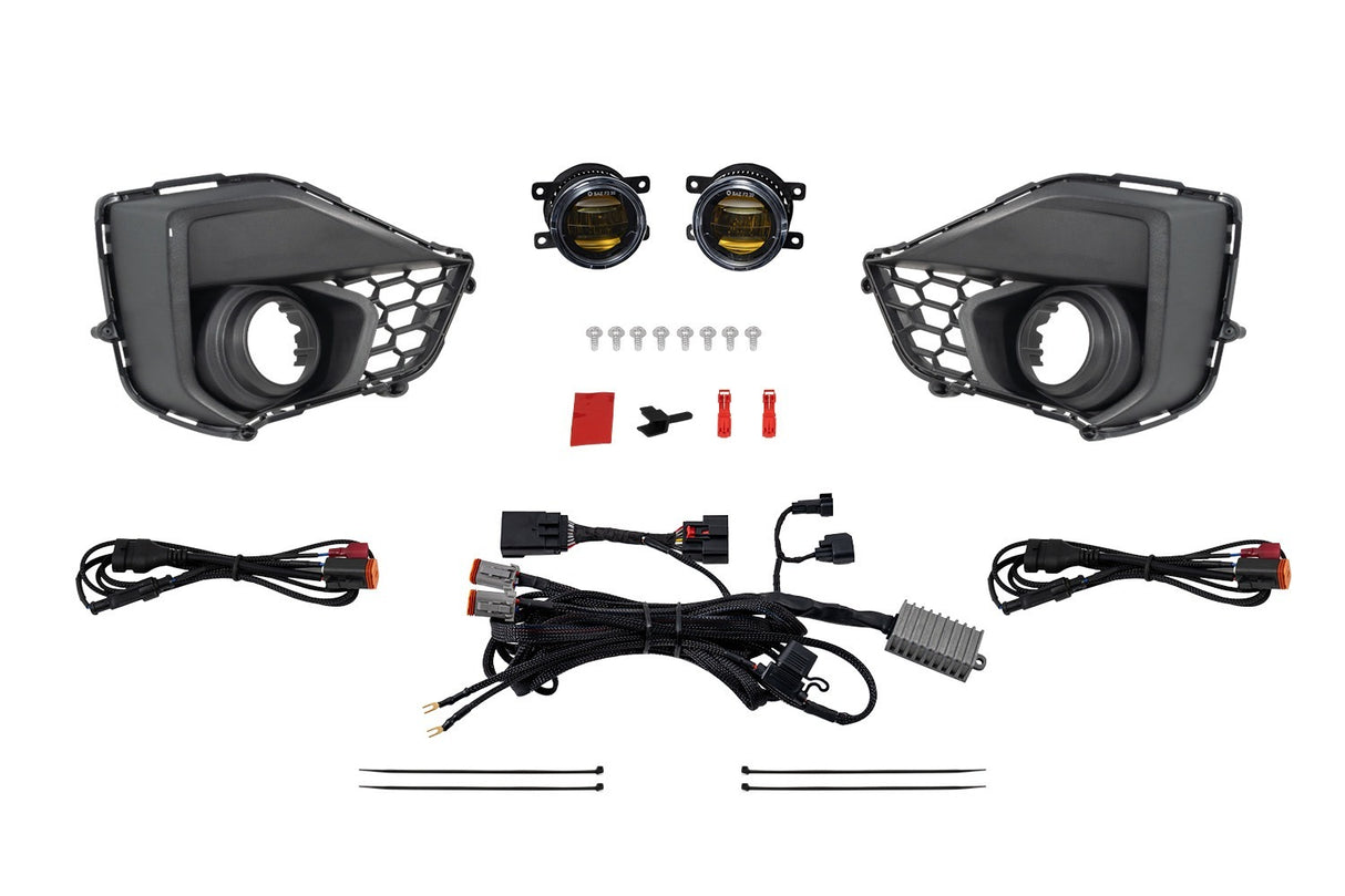 Diode Dynamics - Elite Series Add-On Fog Lamp Kit for 2024 Ford Mustang GT, Yellow - DD7969