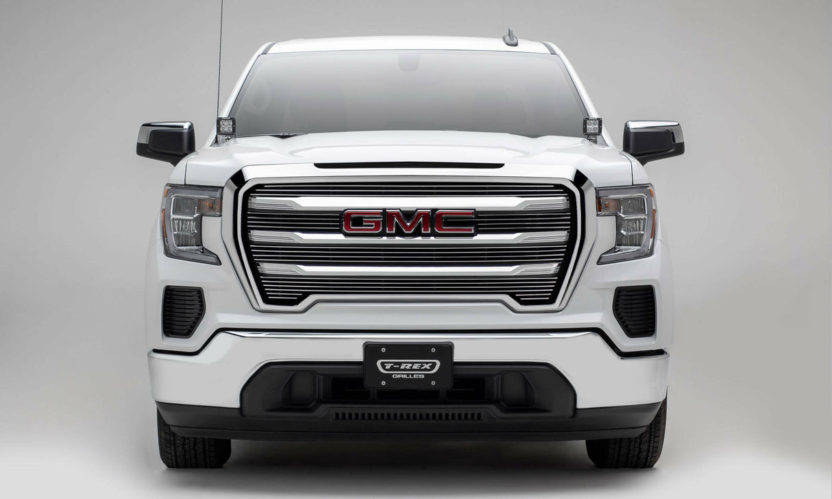 T-Rex Grilles - 2019-2021 GMC Sierra 1500 Billet Grille, Polished, Aluminum, 5 Pc, Overlay - PN #21213 - 21213