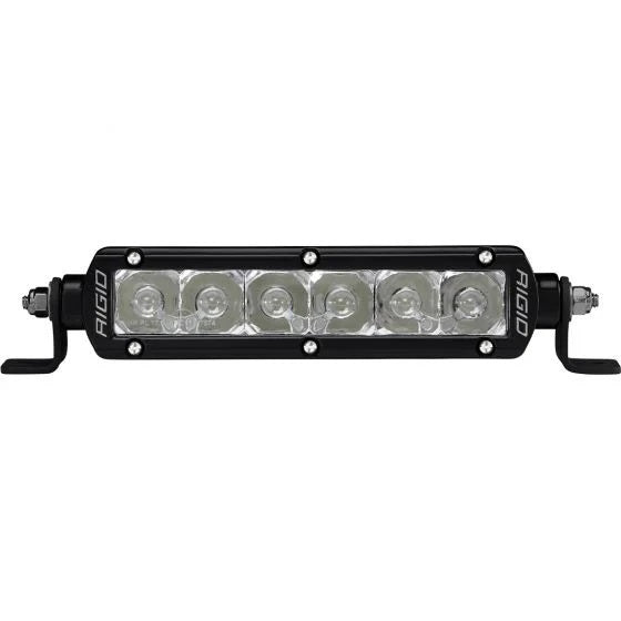 RIGID Industries - 906212EM SR-Series LED Light, E-Mark Certified, Spot Optic, 6 Inch, Black Housing