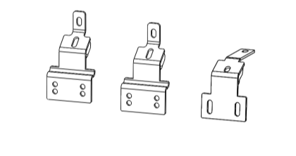 Go Rhino D60368TK - Dominator Xtreme D1,,D2, D6, DSS, DT Side Steps - Mounting Brackets Only - Textured Black