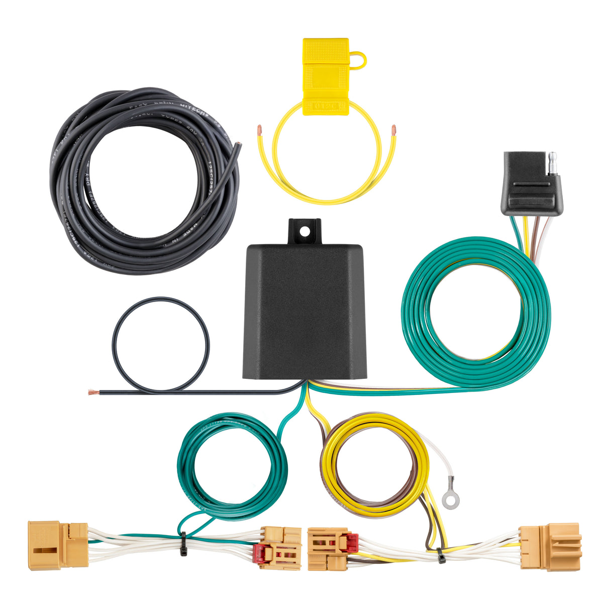 Curt - Custom Wiring Harness, 4-Way Flat Output, Select Volkswagen Golf GTI - 56405