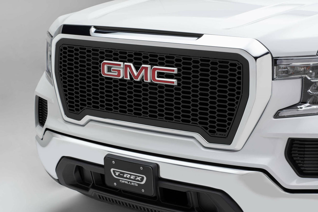 T-Rex Grilles - 2019-2021 GMC Sierra 1500 Laser X Grille, Black, Mild Steel, 1 Pc, Insert - PN #7712281 - 7712281