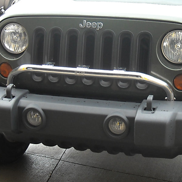 Rugged Ridge - Bumper Mounted Light Bar, Stainless Steel; 07-16 Jeep Wrangler JK - 11138.20