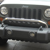 Rugged Ridge - Bumper Mounted Light Bar, Stainless Steel; 07-16 Jeep Wrangler JK - 11138.20