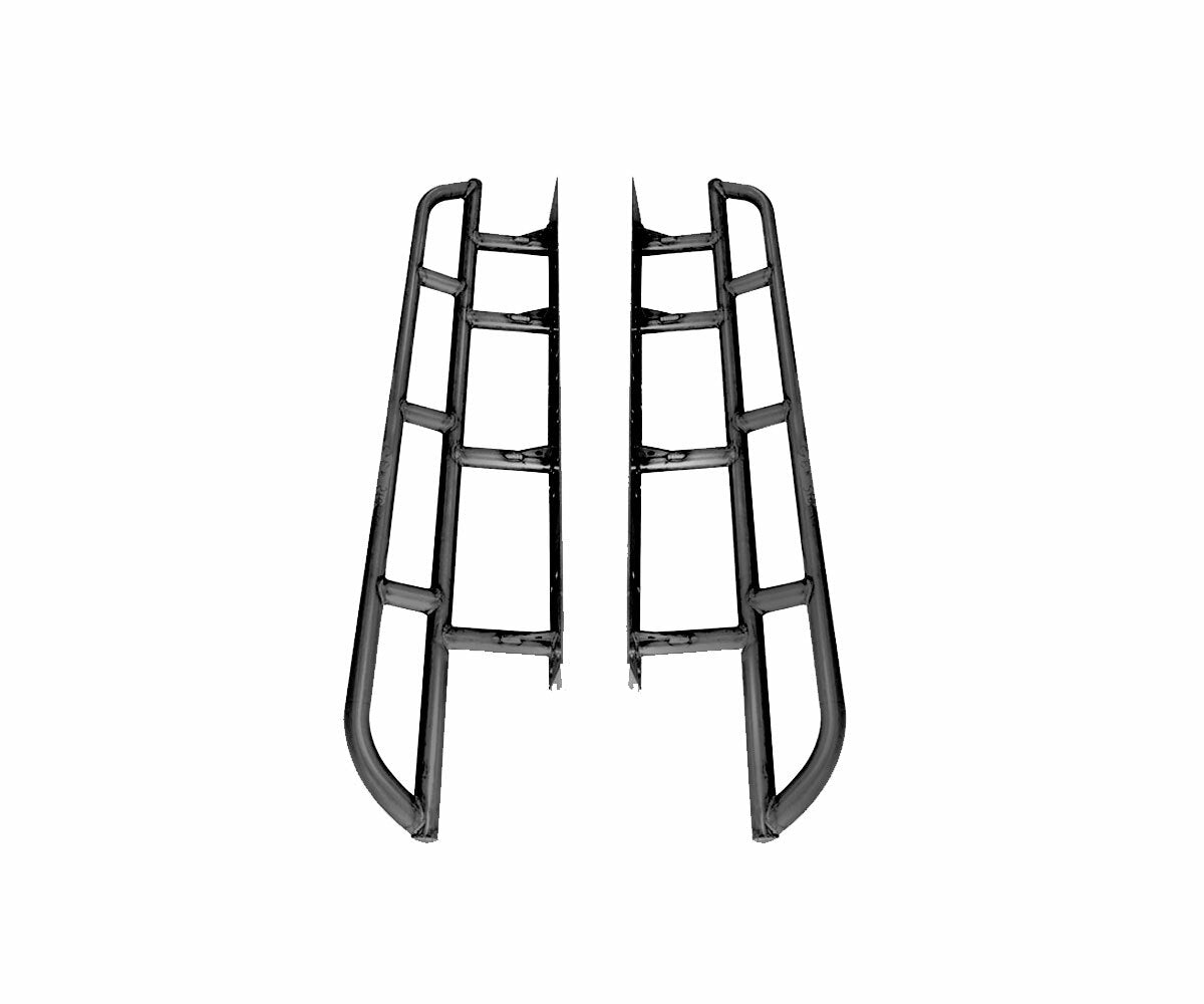 CBI - T2/T3 Toyota Tacoma Classic Bolt-On Rock Sliders | 2005-Current - Shortbed - Dom-upgrade-drawn-over-mandrel - Bare-metal - 300-000-010-079