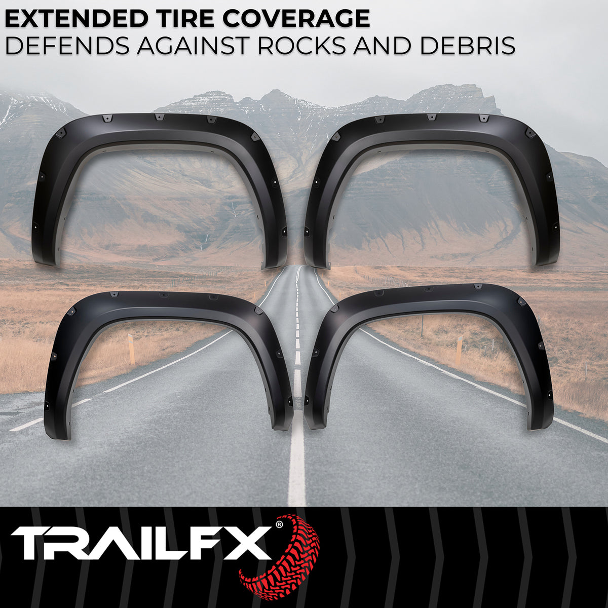 TrailFx - Pocket Style Fender Flares For Toyota Tundra (TFT3004S)