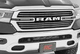 Rough Country - Dual 6in LED Grille Kit - Black Slimline - Ram 1500 2WD 4WD (19-23) - 70783