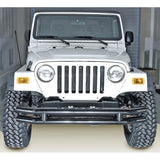 Rugged Ridge - Double Tube Front Bumper, 3 Inch; 76-06 Jeep CJ/Wrangler YJ/TJ - 11560.02