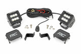 Rough Country - LED Light Kit - Ditch Mount - 2" Black Pair - Flood - Ford F-150 (15-23) F-150 Lightning (22-23) - 71029