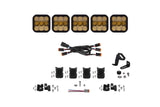 Diode Dynamics - SS5 Pro Universal CrossLink 5-Pod Lightbar Yellow Combo - DD7243