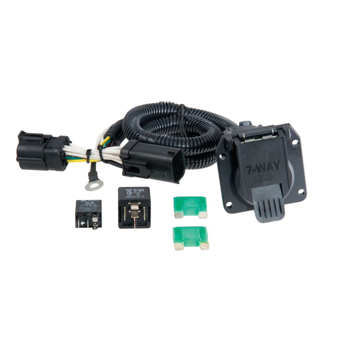 Curt - Custom Wiring Harness, 7-Way RV Blade Output, Select Ford F-150, Heritage, F-250 - 55242