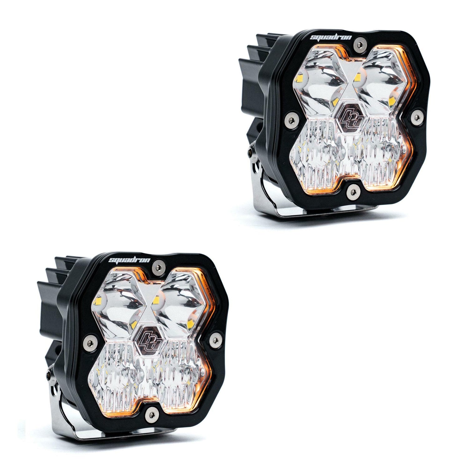 Baja Designs - 55-7803-2NH Squadron 2.0 Sport Black LED Auxiliary Light Pod Pair (No Harness)