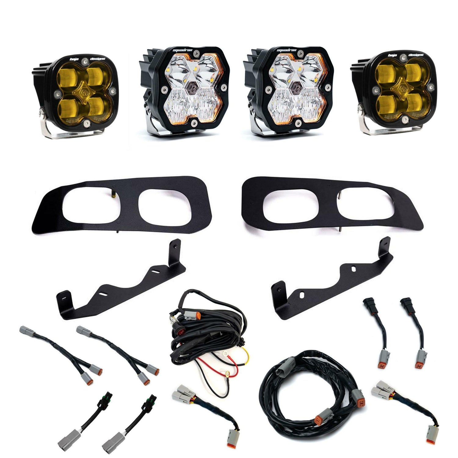 Baja Designs - 44-0032 Squadron 2.0 Sport/Squadron SAE Dual Fog Pocket Light Kit