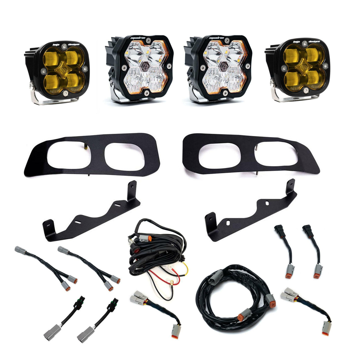 Baja Designs - 44-0032 Squadron 2.0 Sport/Squadron SAE Dual Fog Pocket Light Kit