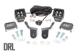 Rough Country - LED Light - Cage Mount - 2" Black Pair - White DRL - Honda Pioneer 1000 1000-5 - 92011
