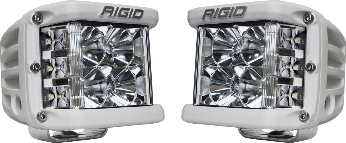 RIGID D-SS PRO Side Shooter, Flood Optic, Surface Mount, White Housing, Pair