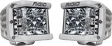 RIGID D-SS PRO Side Shooter, Flood Optic, Surface Mount, White Housing, Pair