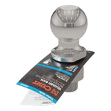 Curt - 2" Trailer Ball (1" x 2-1/8" Shank, 6,000 lbs., Stainless) - 40053