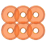 KC Hilites - Cyclone V2 LED - Replacement Lens - Amber - 6-PK - 4412