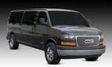 T-Rex Grilles - 1 Pc Small Mesh Stainless Steel Sport Grille Overlay - Does not fit cargo or passenger models with sealed beam headlights, with logo opening - 44316