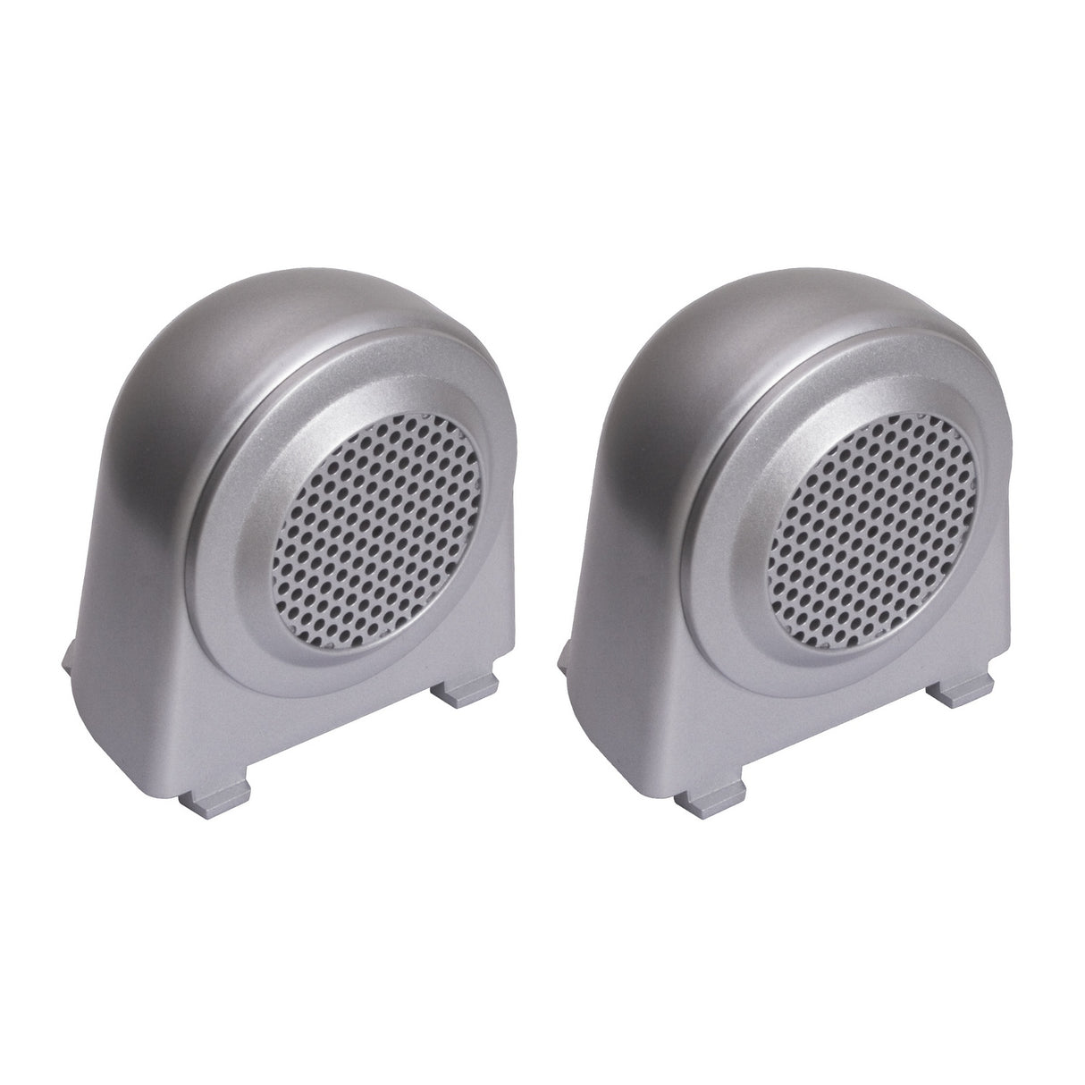 Rugged Ridge 11151.11 Tweeter Speaker Enclosures, Brushed Silver; 07-10 Jeep Wrangler JK