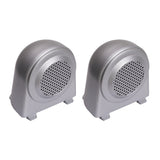 Rugged Ridge 11151.11 Tweeter Speaker Enclosures, Brushed Silver; 07-10 Jeep Wrangler JK