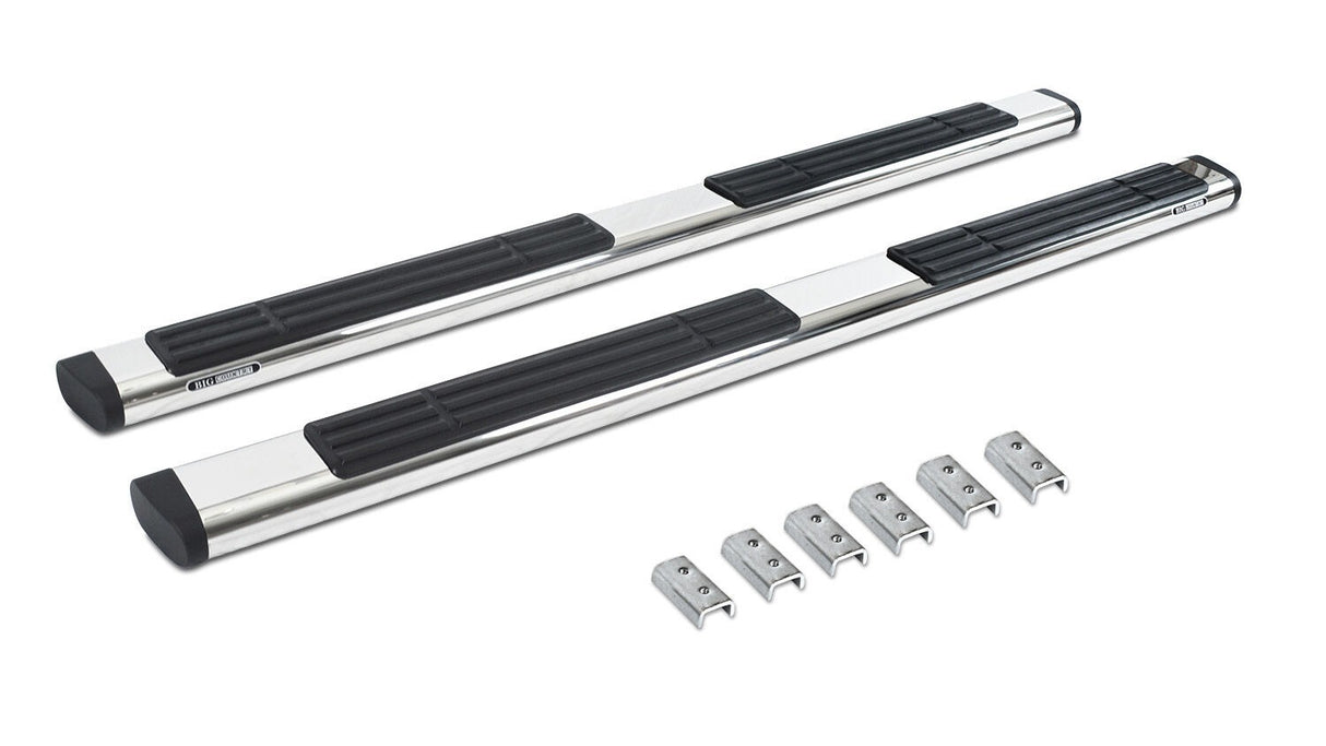 Go Rhino 686443587PS - 6" OE Xtreme SideSteps With Mounting Bracket Kit - Polished Stainless Steel